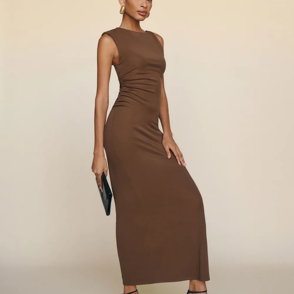 Reformation Amara Knit Sleeveless Maxi Dress